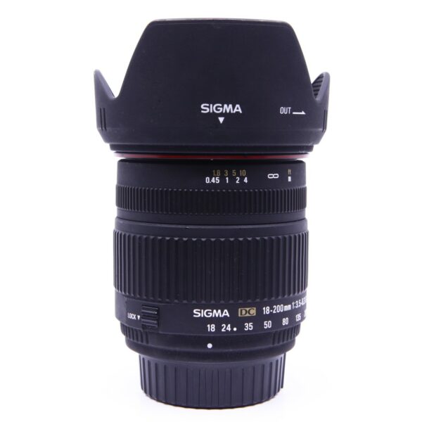OCCASION SIGMA DC 18-200 mm f/3,5-6,3  POUR NIKON