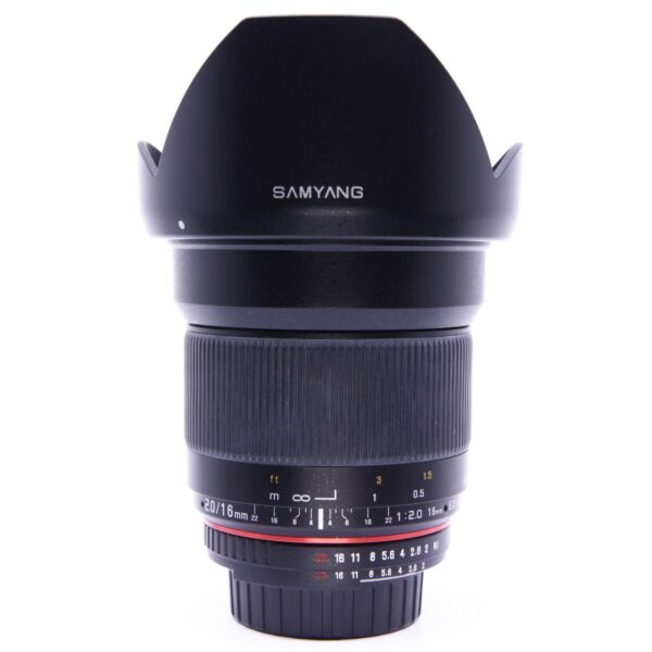 OCCASION SAMYANG MF 16 mm f/2 ED AS UMC CS POUR NIKON
