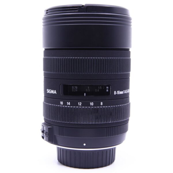 OCCASION SIGMA DC 8-16 mm f/4,5-5,6 HSM POUR NIKON + BOITE