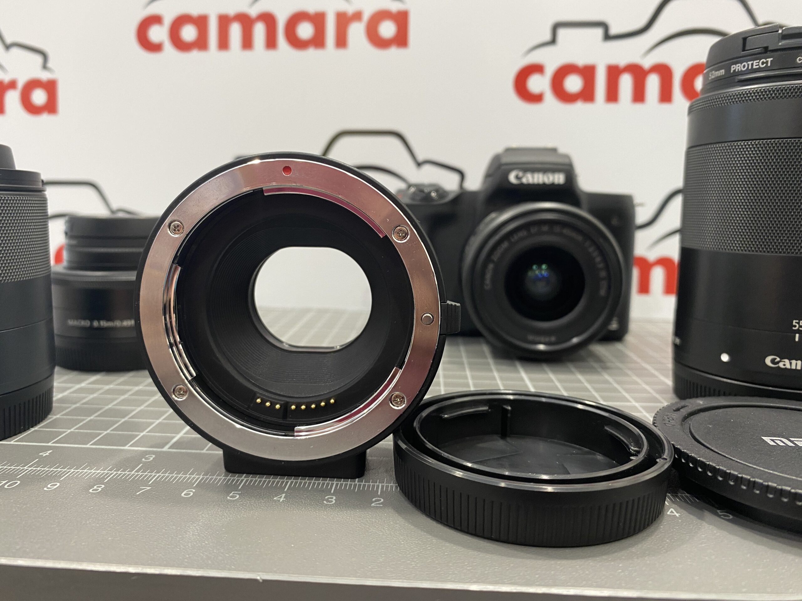 CANON M50 + 15-45 f/3.5-5.6 + 32mm F/1.4 + 22mm F/2 + 55-200 F/4.5-6.3 + Bague d'adaptation EF – Image 6